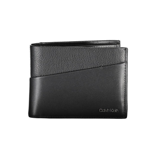 Cartera plegable de cuero elegante de Calvin Klein para hombre
