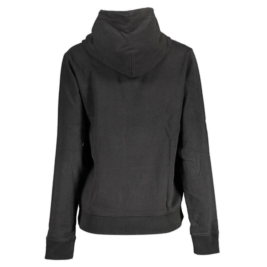 Tommy Hilfiger Black Cotton Women Hoodie