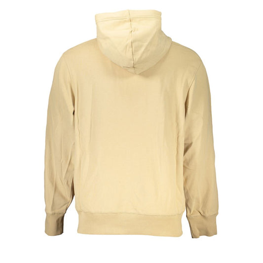 Sudadera con capucha y cremallera elegante en beige de Calvin Klein