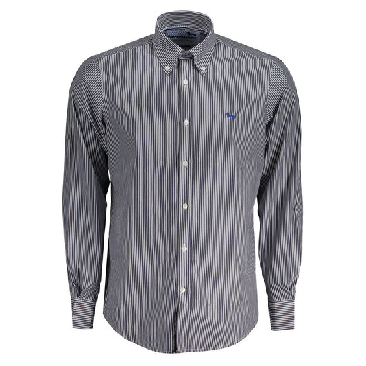 Camisa de algodón azul Harmont &amp; Blaine