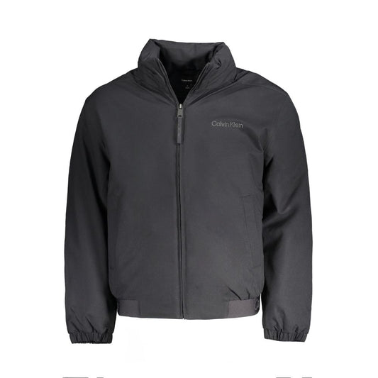 Chaqueta de poliéster negra de Calvin Klein
