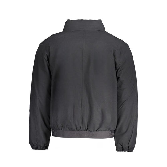 Chaqueta de poliéster negra de Calvin Klein