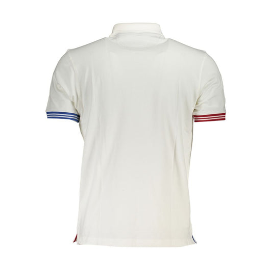 Polo blanco elegante con detalles en contraste La Martina