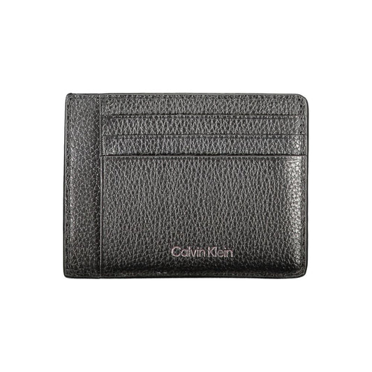 Cartera de cuero negra de Calvin Klein