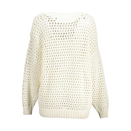 Suéter de algodón blanco Gant para mujer