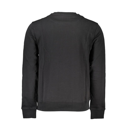 Sudadera elegante de cuello redondo y manga larga negra de Harmont &amp; Blaine