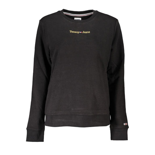 Suéter de algodón negro Tommy Hilfiger para mujer