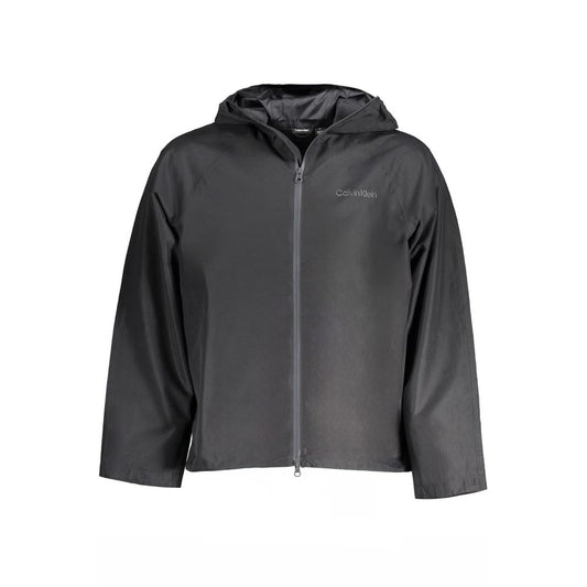 Chaqueta de poliéster negra de Calvin Klein