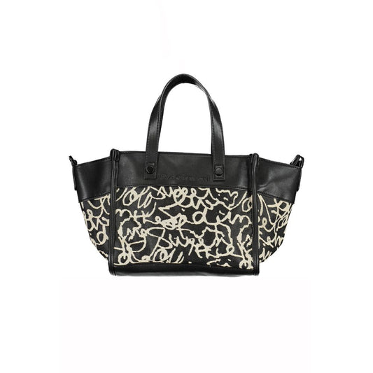 Bolso de mano Desigual de poliéster negro