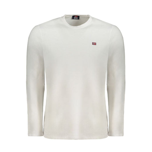 Camiseta blanca de algodón para hombre de Noruega 1963