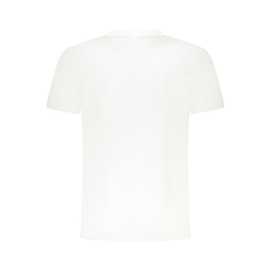Camiseta de algodón blanca para hombre Cavalli Class