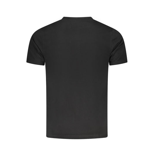 Camiseta de algodón negra Cavalli Class