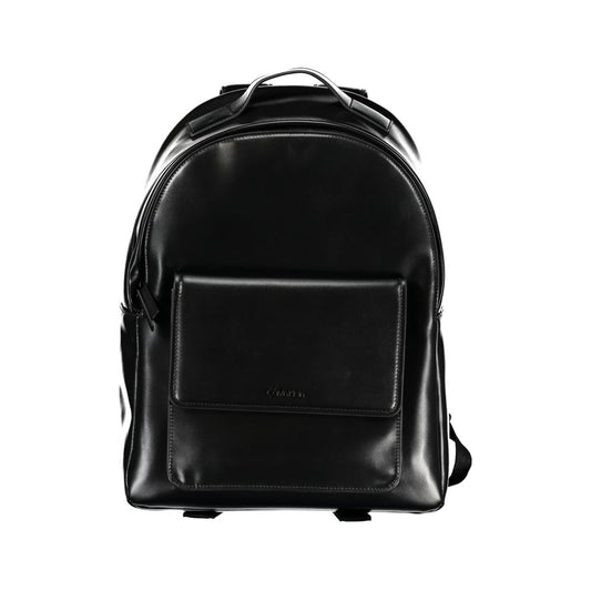 Mochila urbana elegante negra de Calvin Klein con compartimento para portátil