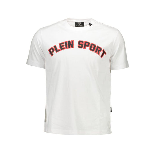 Camiseta blanca de algodón Plein Sport para hombre