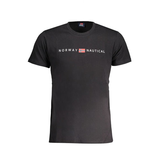 Camiseta de algodón negra de Noruega 1963