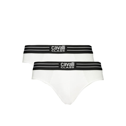 Ropa interior de algodón blanco para hombre Cavalli Class