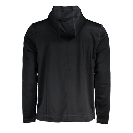 Sudadera con capucha negra elegante de Calvin Klein con estampado de logotipo