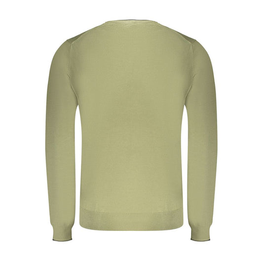 North Sails Green Cotton Men Sweater