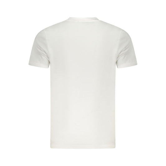 Camiseta de algodón blanca Cavalli Class para hombre