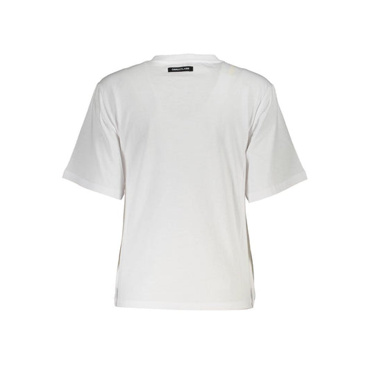 Top de algodón blanco para mujer Cavalli Class