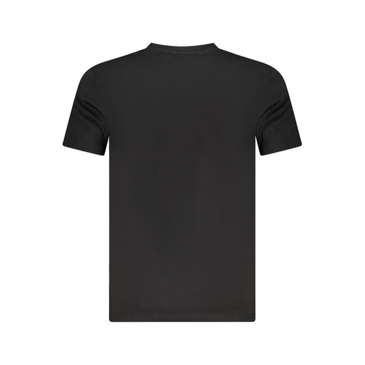 Camiseta de algodón negra para hombre Cavalli Class