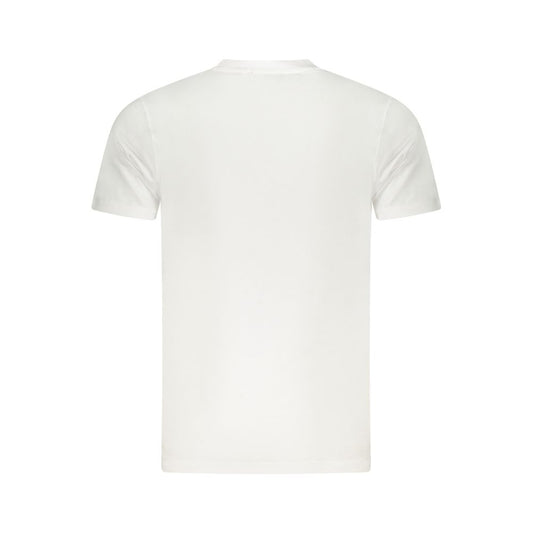 Camiseta de algodón blanca para hombre Cavalli Class
