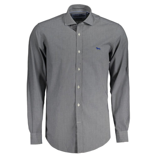 Camisa de algodón azul Harmont &amp; Blaine