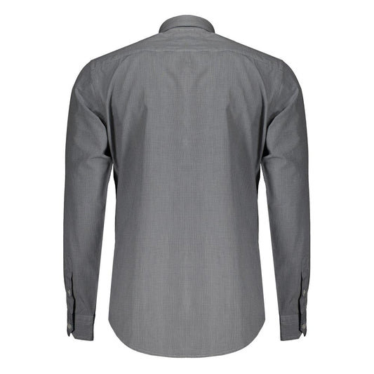 Camisa de algodón azul Harmont &amp; Blaine