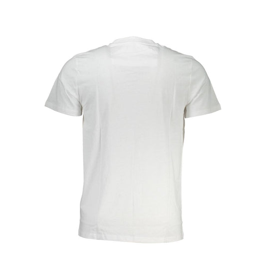 Camiseta de algodón blanca para hombre Cavalli Class