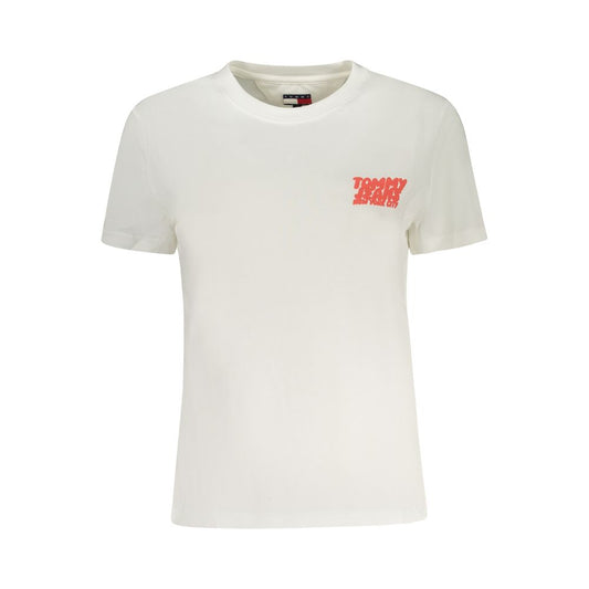 Top de algodón beige para mujer de Tommy Hilfiger