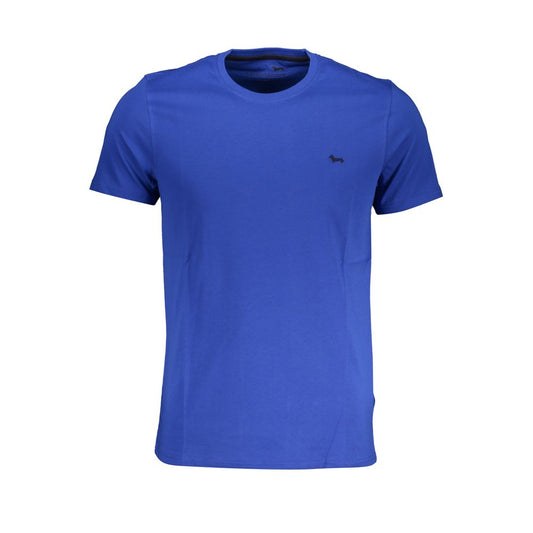 Camiseta de algodón azul Harmont &amp; Blaine