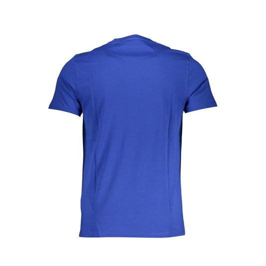 Camiseta de algodón azul Harmont &amp; Blaine