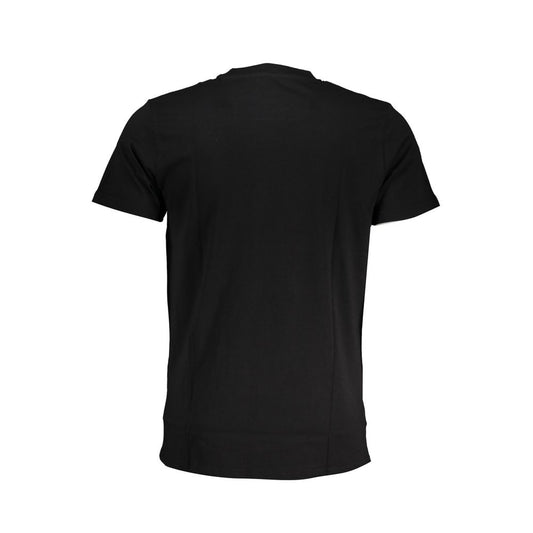 Camiseta de algodón negra Cavalli Class
