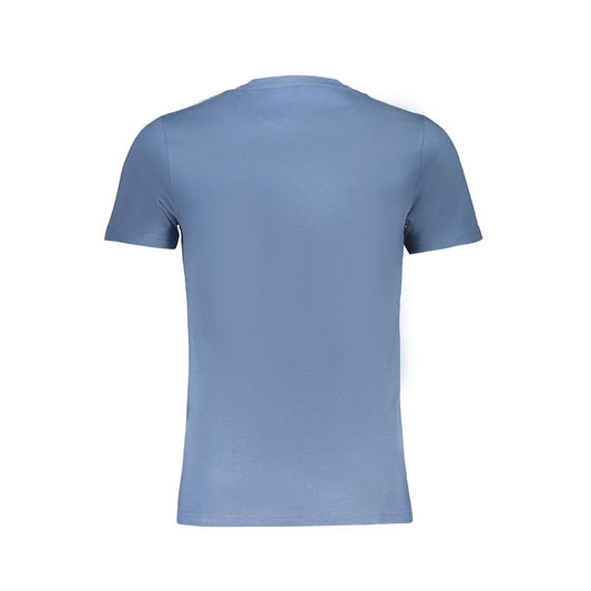 Camiseta de algodón azul Harmont &amp; Blaine
