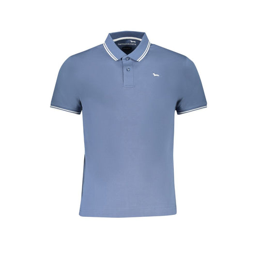 Polo de algodón azul Harmont &amp; Blaine