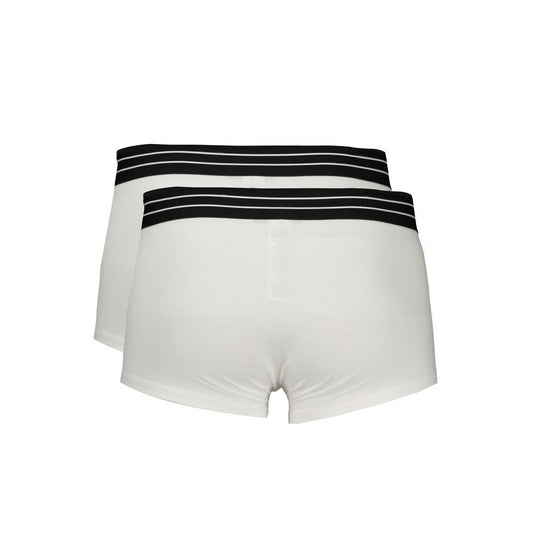 Boxer Cavalli Class de algodón blanco para hombre