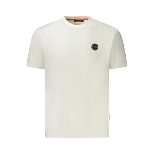 Camiseta de algodón blanca Napapijri para hombre