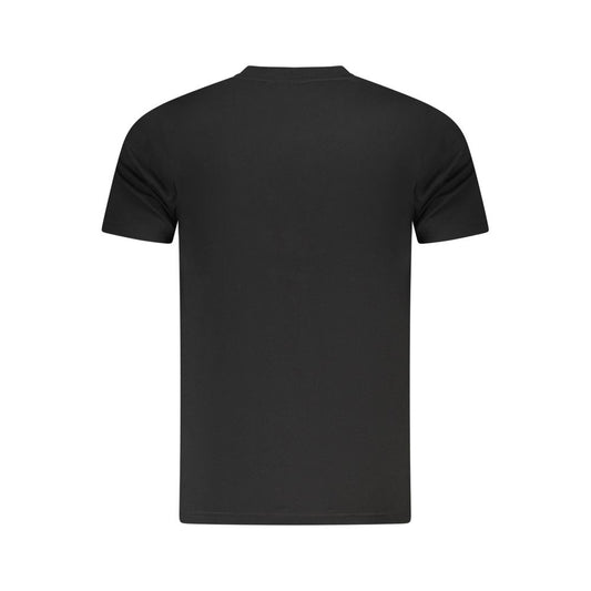 Camiseta de algodón negra para hombre Cavalli Class