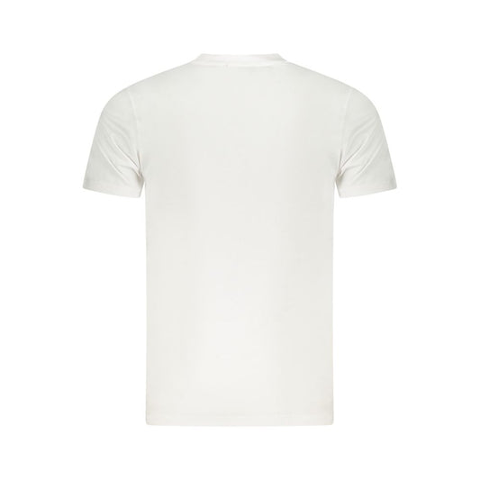 Camiseta de algodón blanca para hombre Cavalli Class