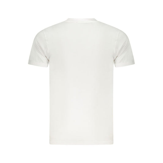 Camiseta de algodón blanca para hombre Cavalli Class