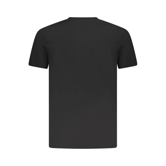 Camiseta de algodón negra para hombre Cavalli Class