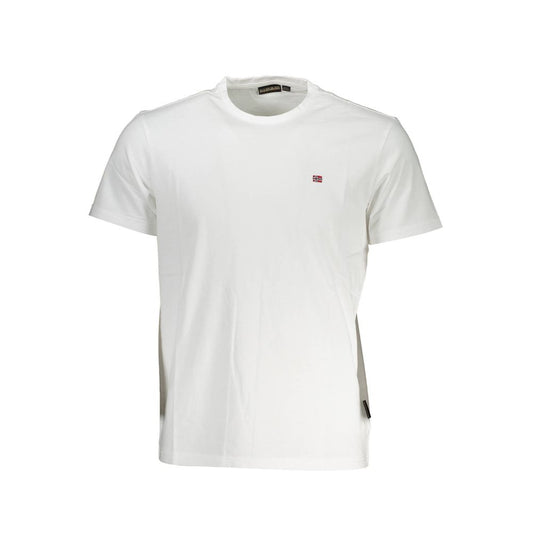 Camiseta de algodón blanca Napapijri para hombre