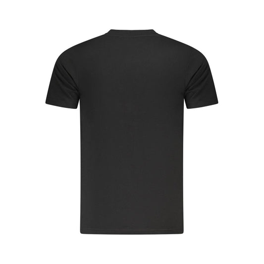 Camiseta de algodón negra para hombre Cavalli Class