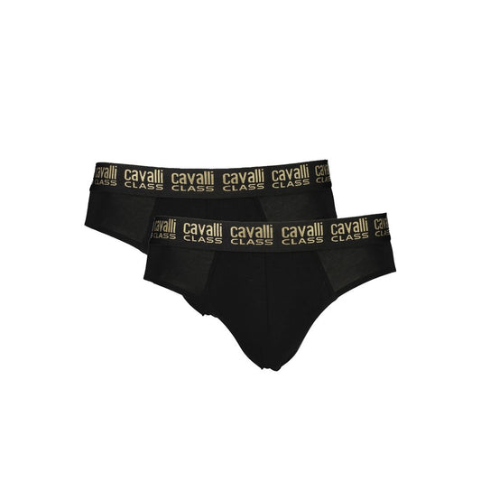 Ropa interior de algodón negra para hombre Cavalli Class