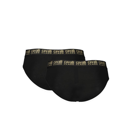 Ropa interior de algodón negra para hombre Cavalli Class
