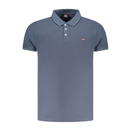 Polo de algodón azul de Noruega 1963