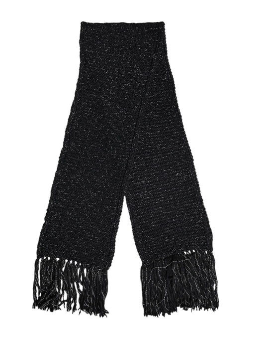 Bufanda chal envolvente de cachemir negro de Dolce &amp; Gabbana