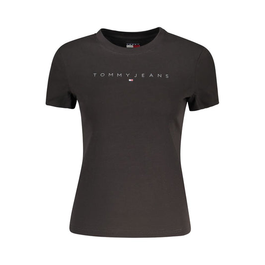 Camisetas y tops de algodón negros de Tommy Hilfiger
