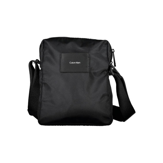 Bolso de hombro de poliéster negro de Calvin Klein