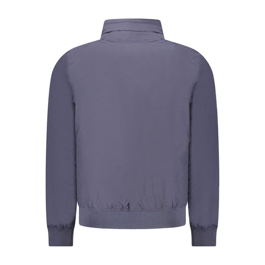 K-WAY Blue Nylon Men Jacket
